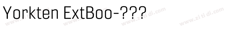 Yorkten ExtBoo字体转换